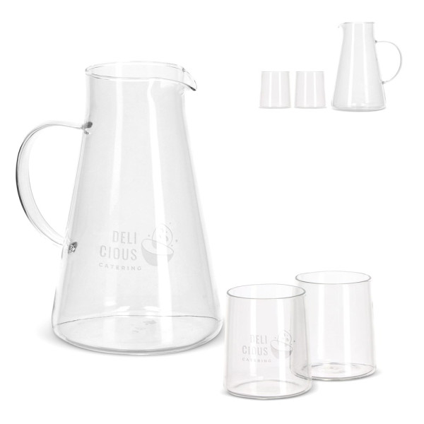 InSideOut Karaf Elin met 2 glazen