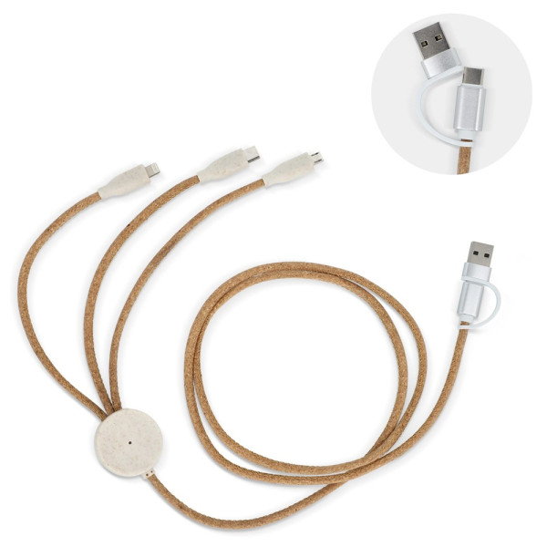 FSC cork 3 in 1 PD charging & data cable