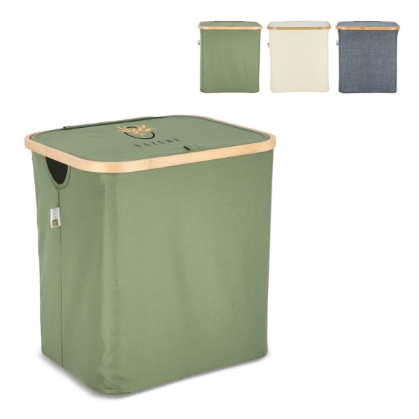 InSideOut opvouwbare mand met deksel Sogne 40,5 x 33 x 42cm