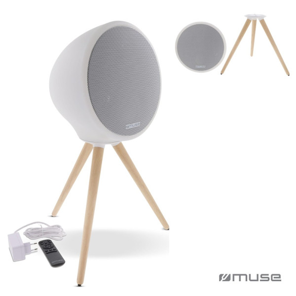 M-655 | Muse full LED, spatwaterdichte Bluetooth-luidspreker met statief 100W