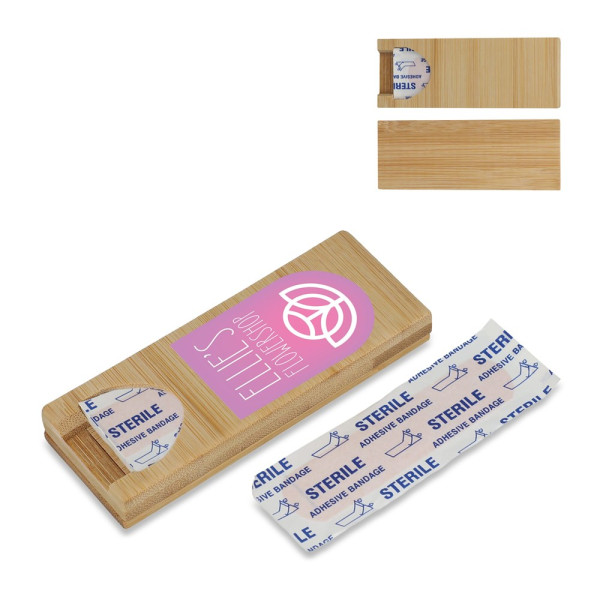 Verband in bamboe doos